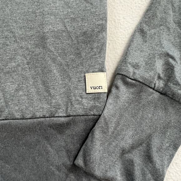 Vuori Women Smoke Blue Heather Daydream Crew Long Sleeve Performance Top VW133 S - Picture 3 of 7